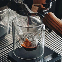 Czaszka Espresso filiżanka kawy podwójna ściana szklany kubek szkielet Whisky Bar lampka do wina es przezroczysta wódka strzał lampka do wina Drinkware 4